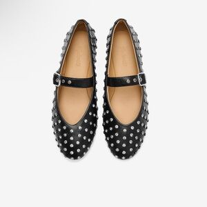 Hera Grommet Mary Jane Flat - Bezel Crys